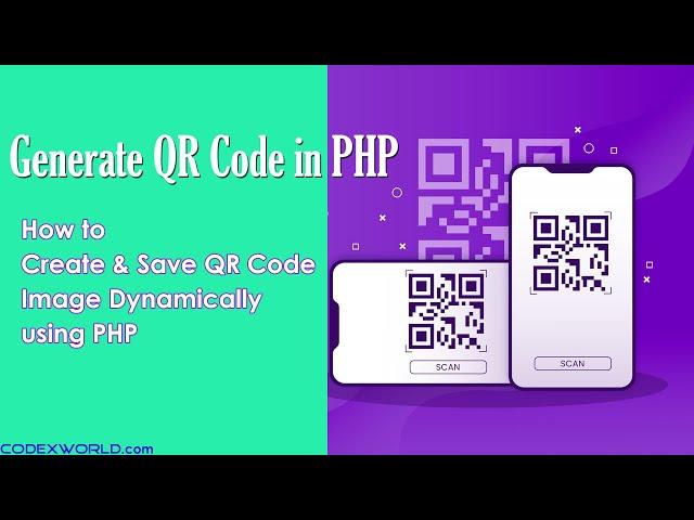 Generate QR Code Dynamically using PHP