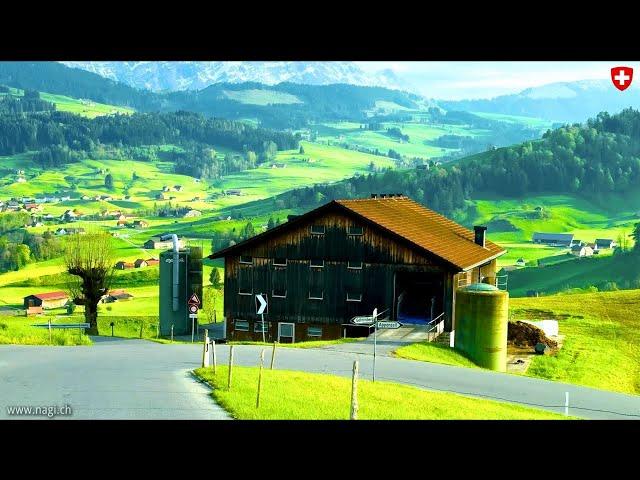 Appenzellerland Switzerland 4K  - Heavenly Swiss Landscape with Scattered Hamlets | #swiss