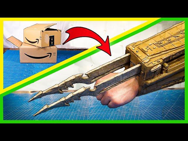 How to make Predator Wrist Blades from cardboard THAT WORK!