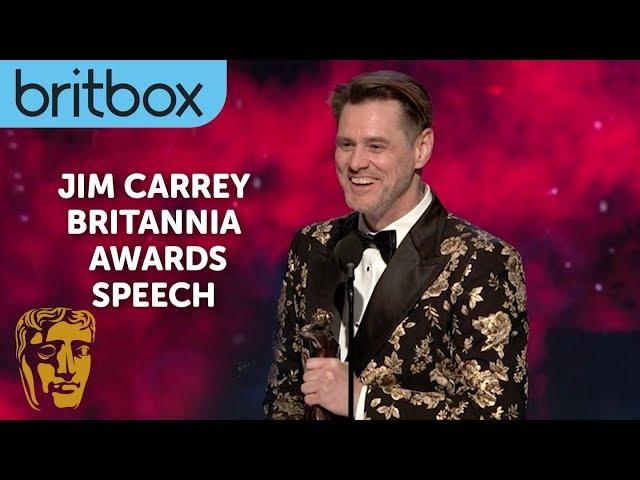 Jim Carrey's Hilarious Acceptance Speech Entrance | Britannia Awards