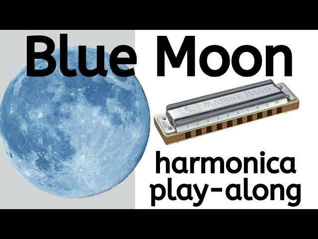 Blue Moon | play-along harmonica lesson for C harp + free tabs