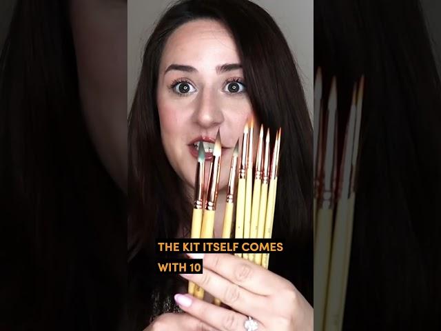 Craftamo Bamboo Brushes | A Review By @februaryrosedesigns #art #artist #shorts #youtubeshorts