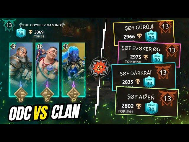 Odyssey Vs SOT Clan ️ Non-stop Intense Battles *STRONG CLAN* PART - 6 || Shadow Fight 4 Arena