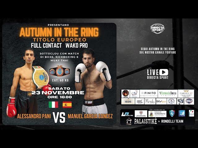 Boxe e Kick Boxing - Autumn in the Ring - Titolo Europeo Full Contact Wako-Pro