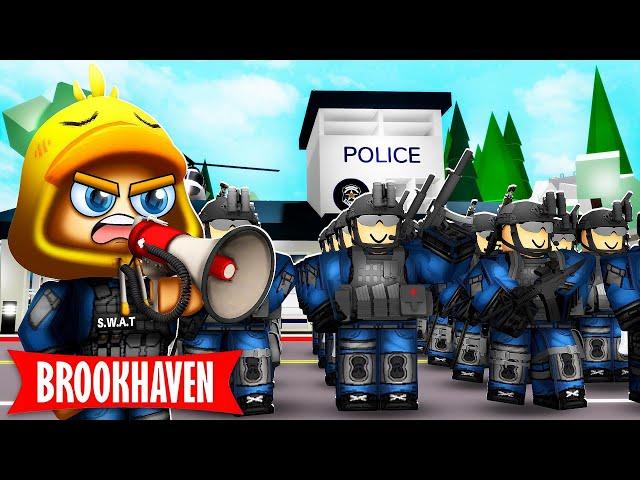 Ik Werd LEIDER Van Het SWAT TEAM In Brookhaven! (Roblox)