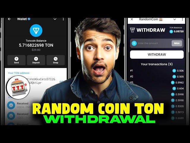 Random Coin Se Ton Kaise Nikale | Random Coin Withdraw | Random Coin Telegram Bot | Free Ton Mining