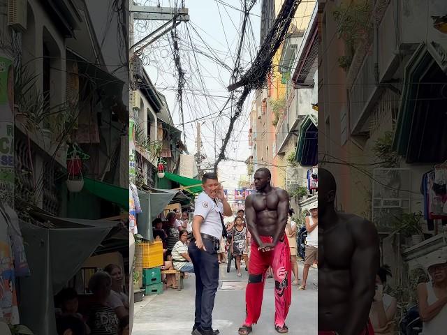 African giant dancing in the Philippines  no music copyright #travel #model #dance #shorts