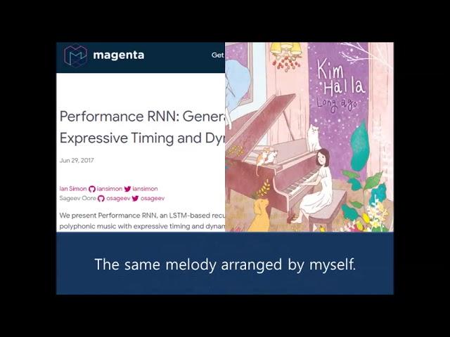 Performance RNN(RNN-LSTM) Generated Melody 3 (+Arranged Version)