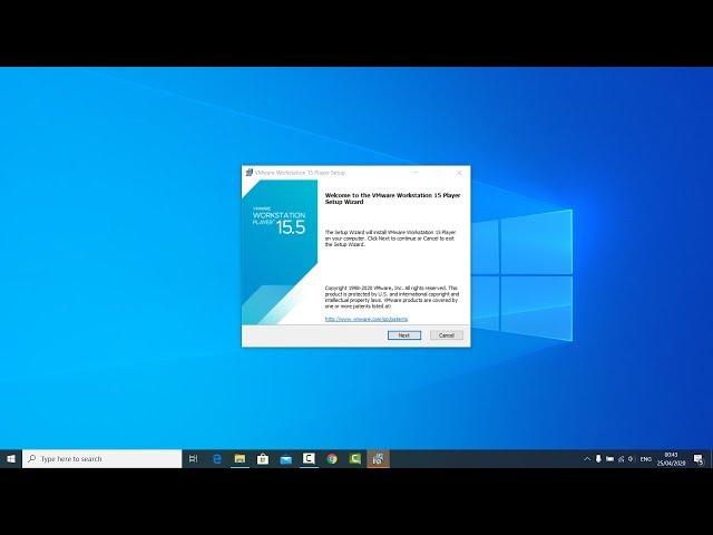 How to Install VMware Workstation Player in Windows 10