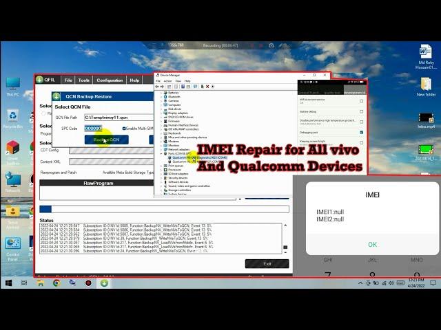 How to Repair IMEI Number Of Qualcomm CPU ? Best Easy Way IMEI Repair Vivo Phones|
