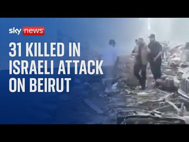 At least 31 people killed in Israeli attack on Beirut | Israel-Hezbollah conflict