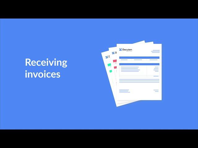 Automate billing & receive invoices electronically with Docuten