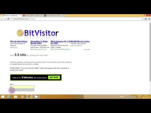 earn unlimited bitcoin free using bitvisitor