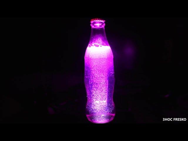  Nuka Cola Quantum bottle from Fallout 3  under the flashlight 