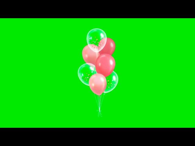 pink balloon green screen,balloon green screen 4k video