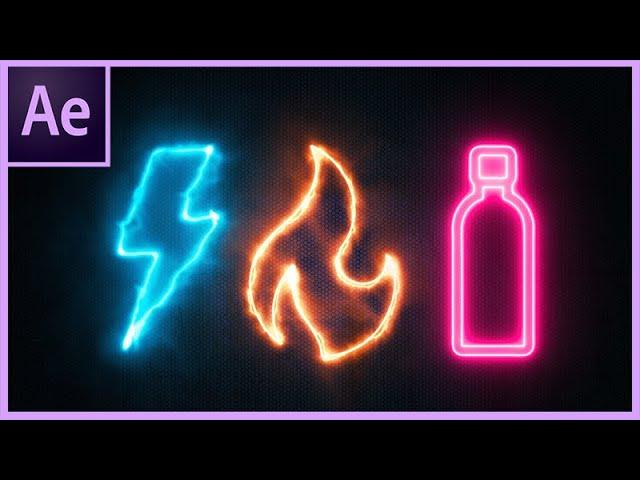 Create Electric, Fire and Neon Text and Logo Animations in After Effects CC 2020