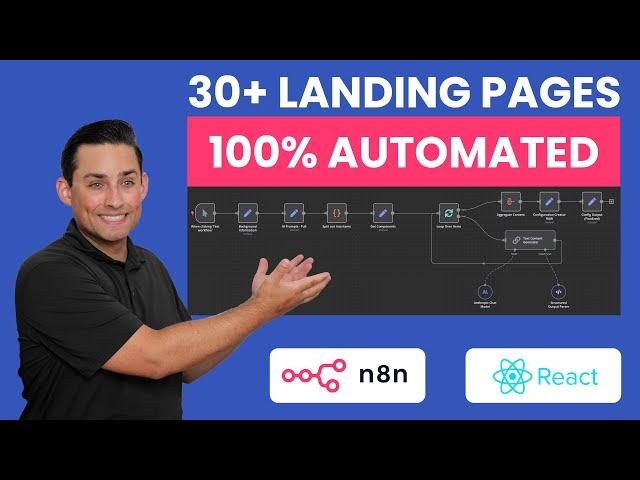 Domains to Dollars: AI Landing Pages with n8n (30+ Sites!)  - Part 1