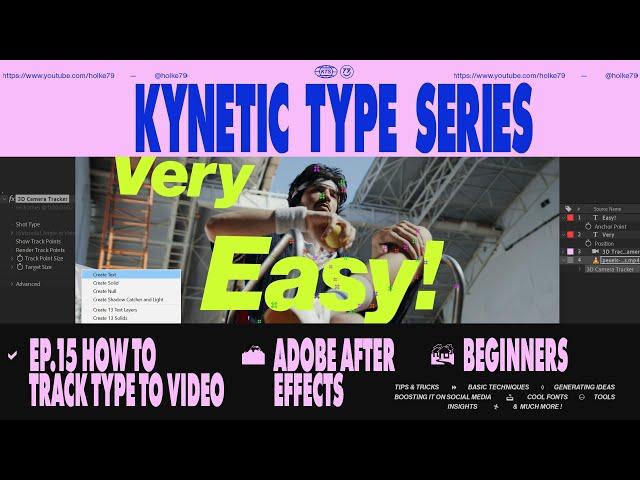 Kinetic Type Series® - How to Track type to video *Beginners*