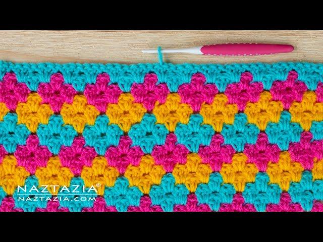 DIAMOND GRANNY STITCH Crochet Pattern - Double Crochet with Color Changes