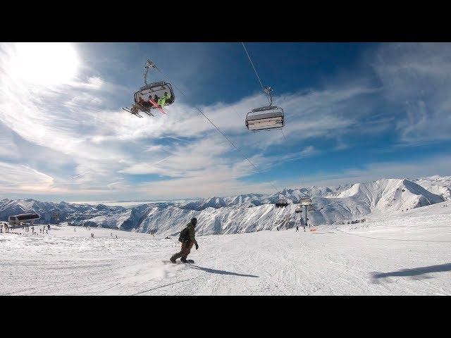 Gudauri overview of the Kudebi highway 3002 meters to the new Gudauri in 4k 60 fps