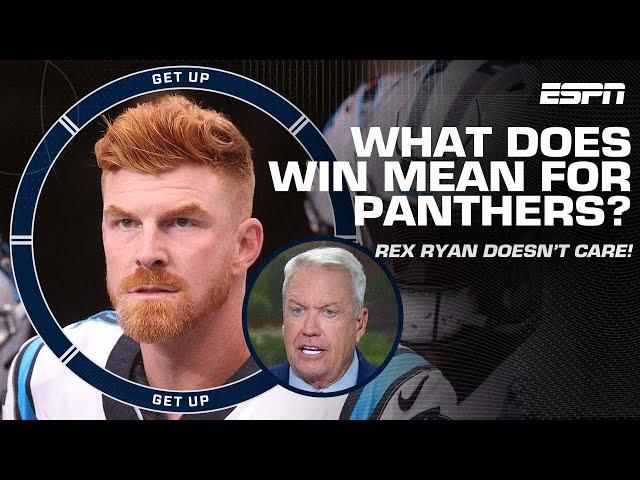 THAT’S AN F! ️ - Rex Ryan doesn’t care about the Panthers Week 3 win  | Get Up