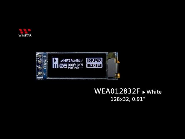 Winstar Display 0.91" COG+PCB OLED Display - WEA012832F