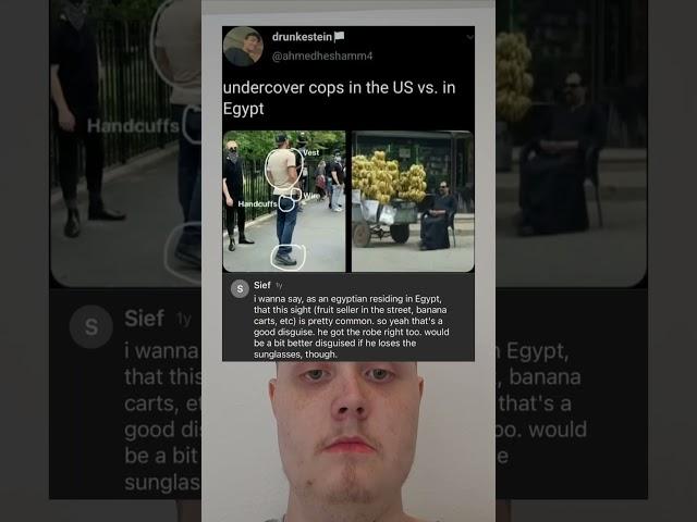 undercover cops in the US vs. in Egypt