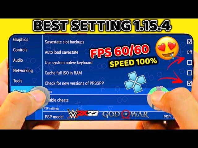 PPSSPP Best settings for android | Lag fix all games 