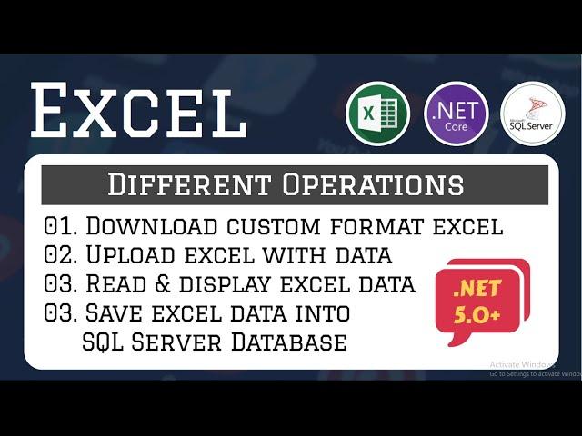 How to Read and Import data of Uploaded Excel into SQL Server Database || ASP.NET Core || EF Core