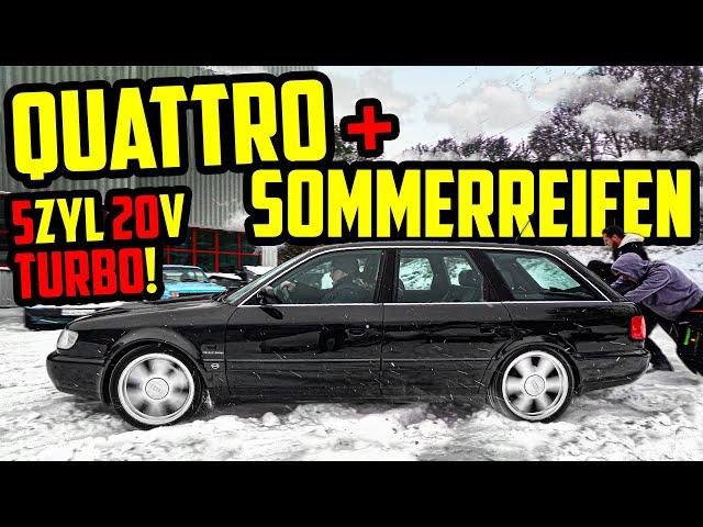 Mythos: QUATTRO mit SOMMERREIFEN im SCHNEE! - Audi S6 5Zylinder 20V TURBO - Marco testet!