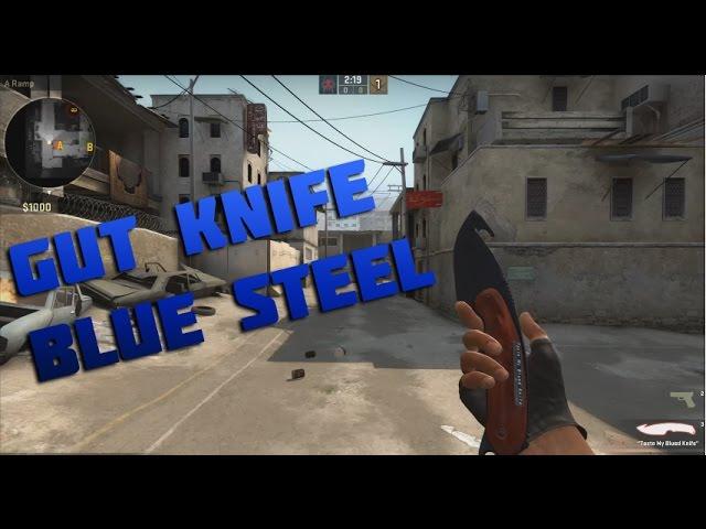 CS:GO Skin Showcase - Gut Knife | Blue Steel