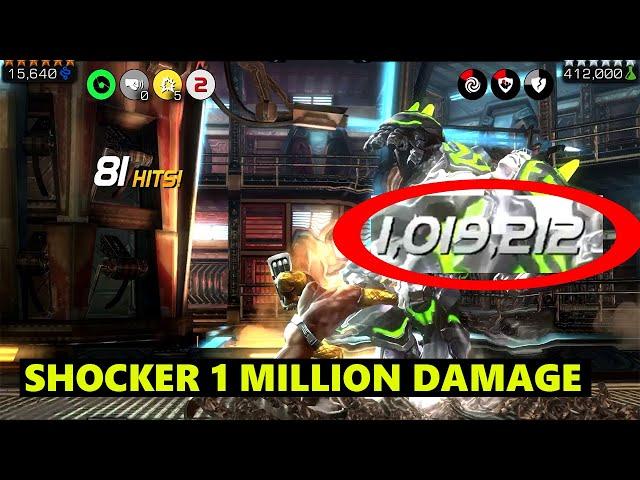 SHOCKER ONE MILLION  DAMAGE BY HEAVY ATTACK