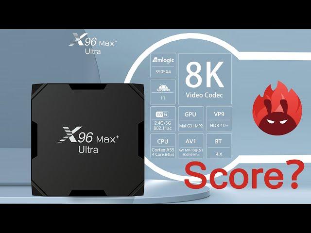 X96 Max Plus Ultra S905x4 Chip Android Tv Box 11 8k Dual Wifi Ott Tv Box 4GB 32GB Smart set top box