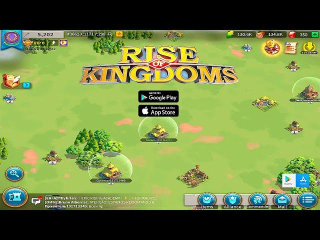 RISE OF KINGDOMS (iOS, Android) One of the best MMO real-time strategy game inspired by history