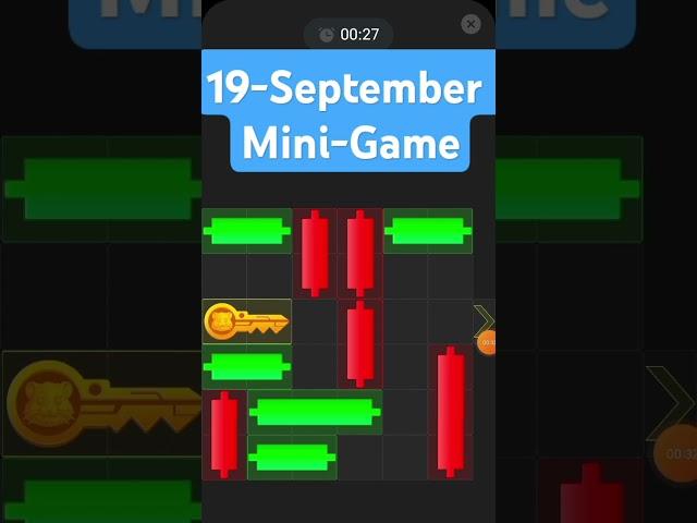 19 September mini game key hamster Kombat puzzle solved