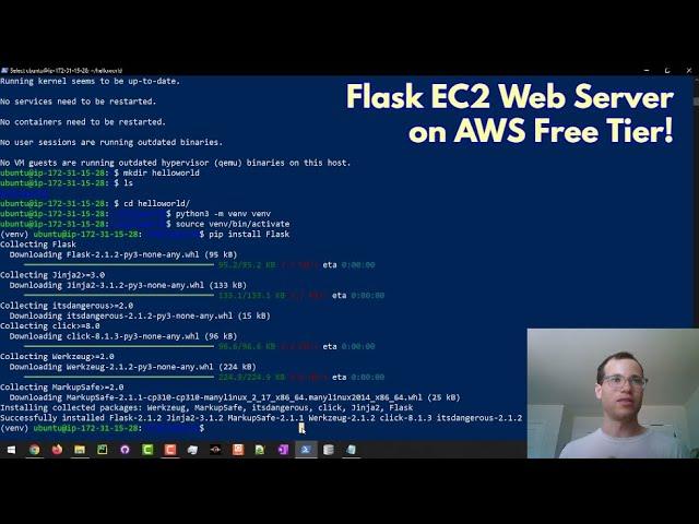 Creating a Flask Web Server in EC2 on the AWS Free Tier from scratch!