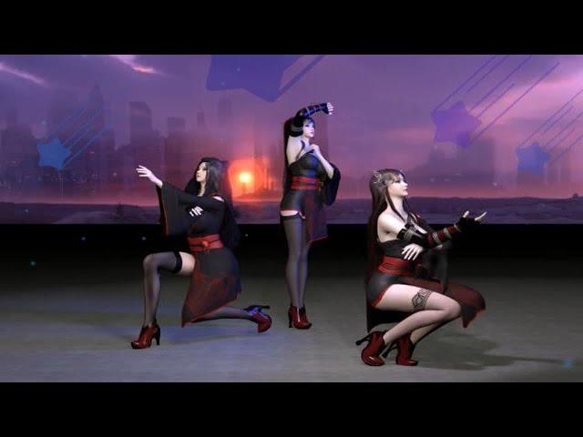 【VAM】小舞、宁荣荣、朱竹清演绎-桃源恋歌