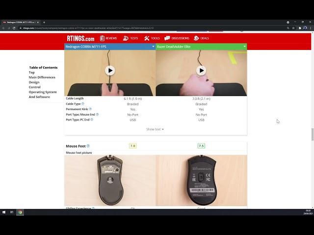 Redragon COBRA M711 FPS vs Razer DeathAdder Elite - Which Mouse is Better ?