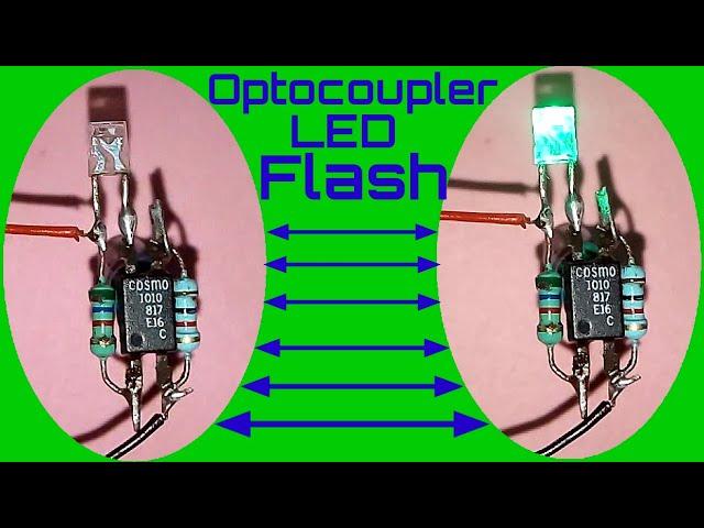 Optocoupler led flash