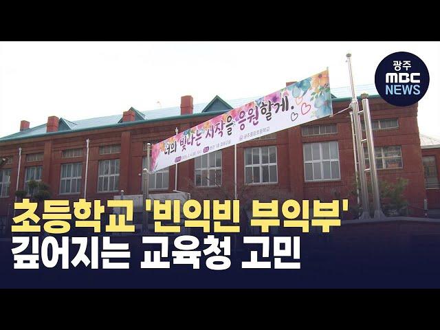 초등학교 '빈익빈 부익부'...깊어지는 교육청 고민 (뉴스데스크 2025.03.03 광주MBC)