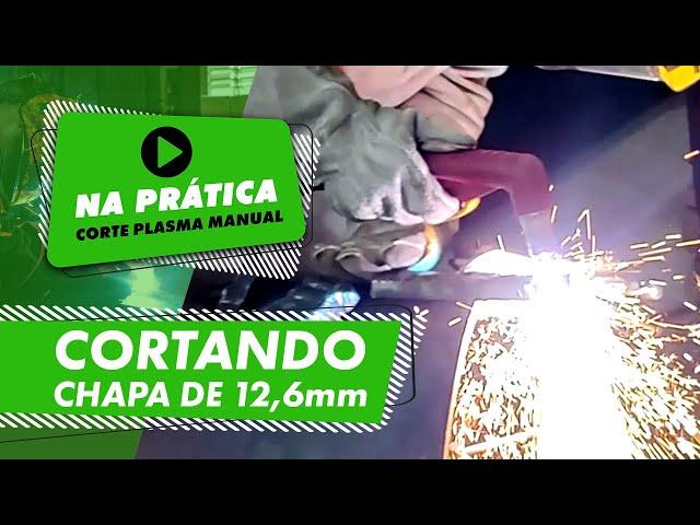 Cortando chapa de 12,6 mm com Realcut 125 | Na Prática