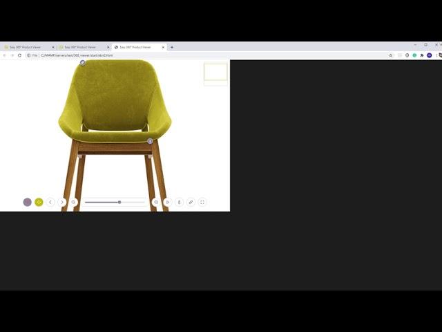 Easy 360° Product Viewer change skin and color theme