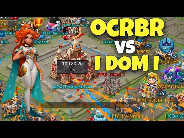 Lords Mobile - THE BEST EMPEROR CLASH AT K990. OCR VS DOM. BAD DAY TO BE DOM