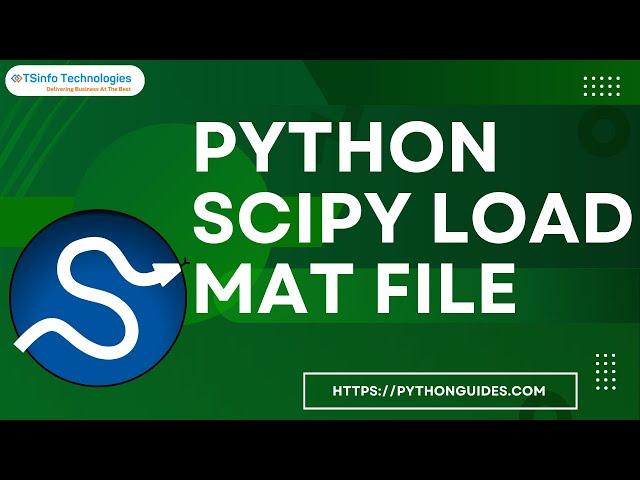 How to read .mat file in python scipy | How to read MATLAB files in Python