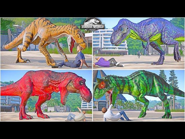 All Carnivore Dinosaurs Human Hunting Movie   Jurassic World Evolution