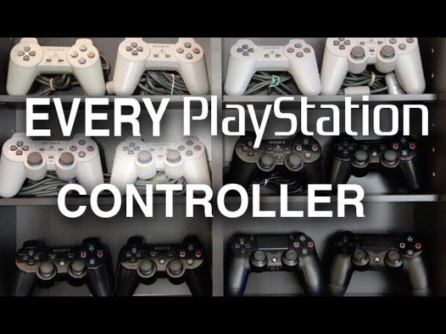 Evolution of PlayStation Controllers: 25 Years Across PS1, PS2, PS3, PS4.