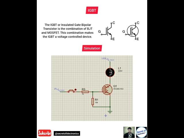 All About IGBT in 7 Seconds || Tutorial for electronics students