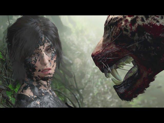 Lara Fighting with leopard  Tomb Raider!!!