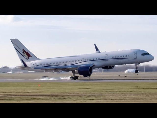 Juliet Romeo Aviation Boeing 757-200 (B752) windy landing in Montreal (YUL/CYUL)