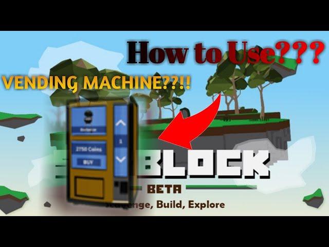 Roblox | Skyblock | How to use Vending MAchine New Update!!!